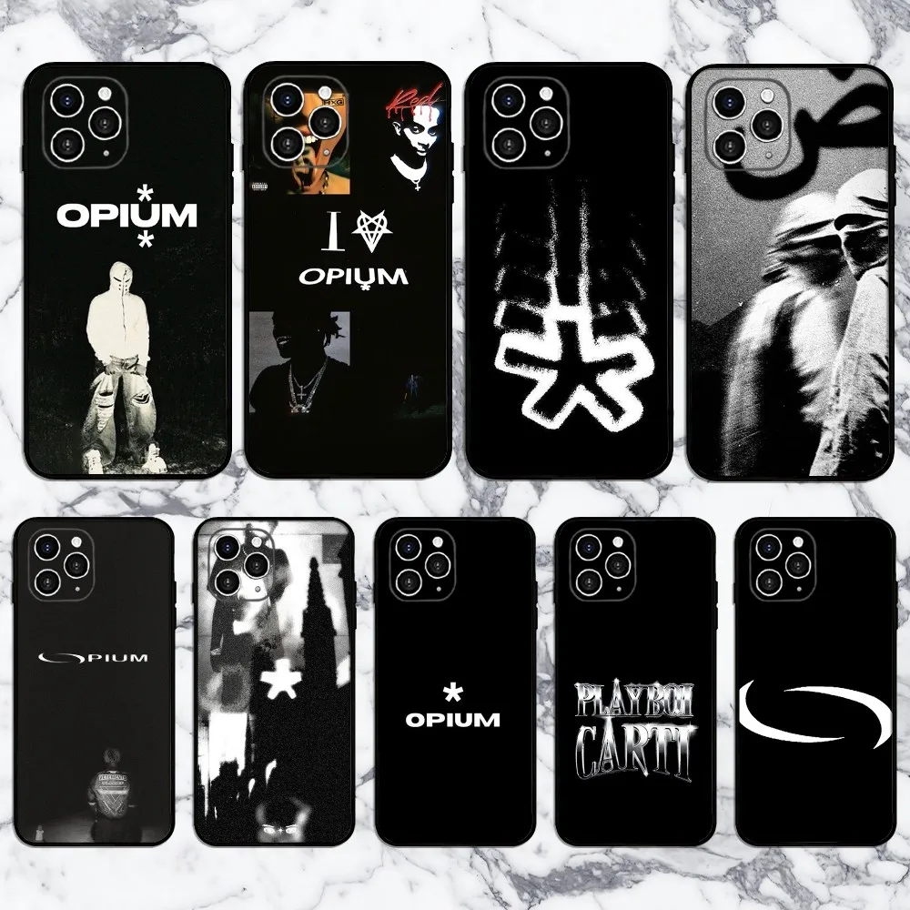 O-Opium Rap Playboi Cart Phone Case For Iphone 16 15 11 13 14 Pro Max 7 8 Plus X Xr Xs Max 12mini Cover Case