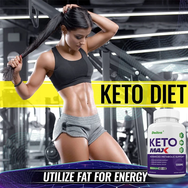 Daitea Keto Geavanceerde Ketogene Supplement Mannen Vrouwen Ketose Ondersteuning-Vetverbranding Capsules