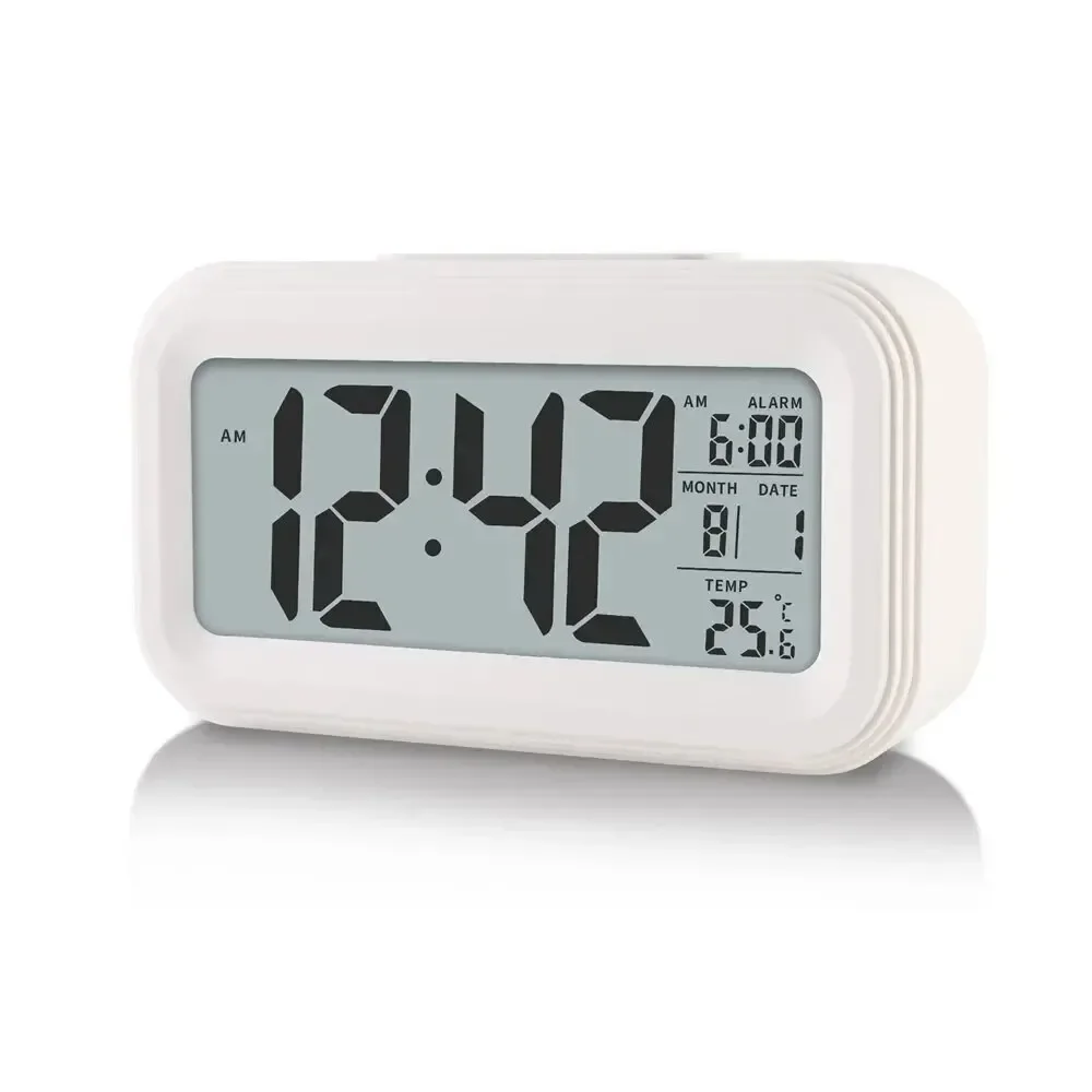 LED Digital Alarm Clock Backlight Snooze Data Time Calendar Desktop Multifunction Electronic Backlight Table Clock