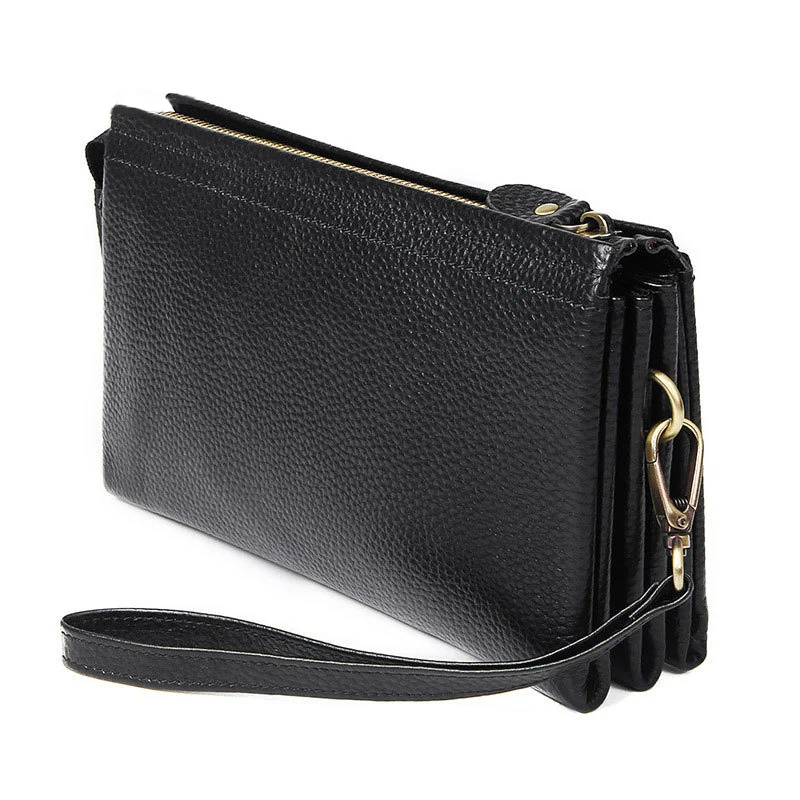 Newsbirds Casual Fashion Men's Clutch Bag Big Hand Wallet Of Man Male Business Purse Wallet Long Style Leather Wallets