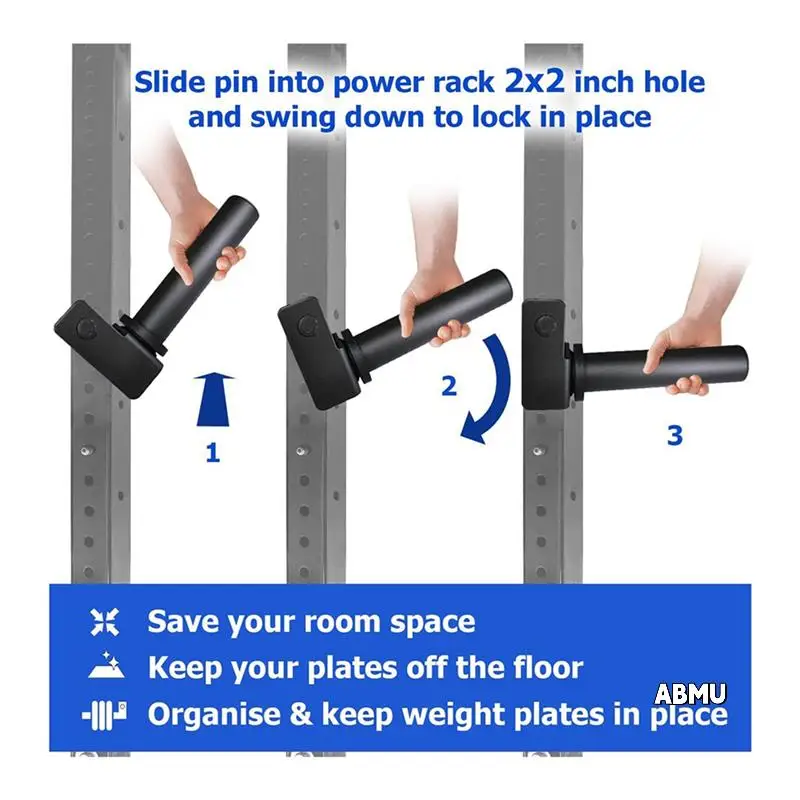 

4X держатель весовой пластины для силовой стойки 2X2 дюйма, крепление силовой стойки для весовых пластинок, стойка для хранения веса
