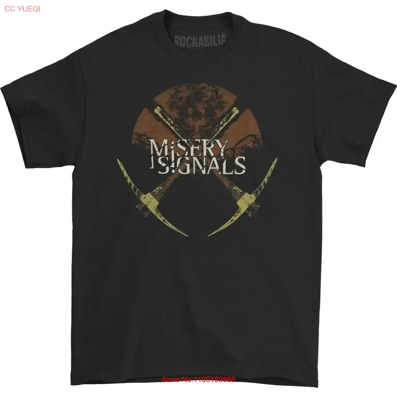 misery signals T Shirt vintage Washed Versatile designer clothes Soft homme graphic Stylish fashion Stretched