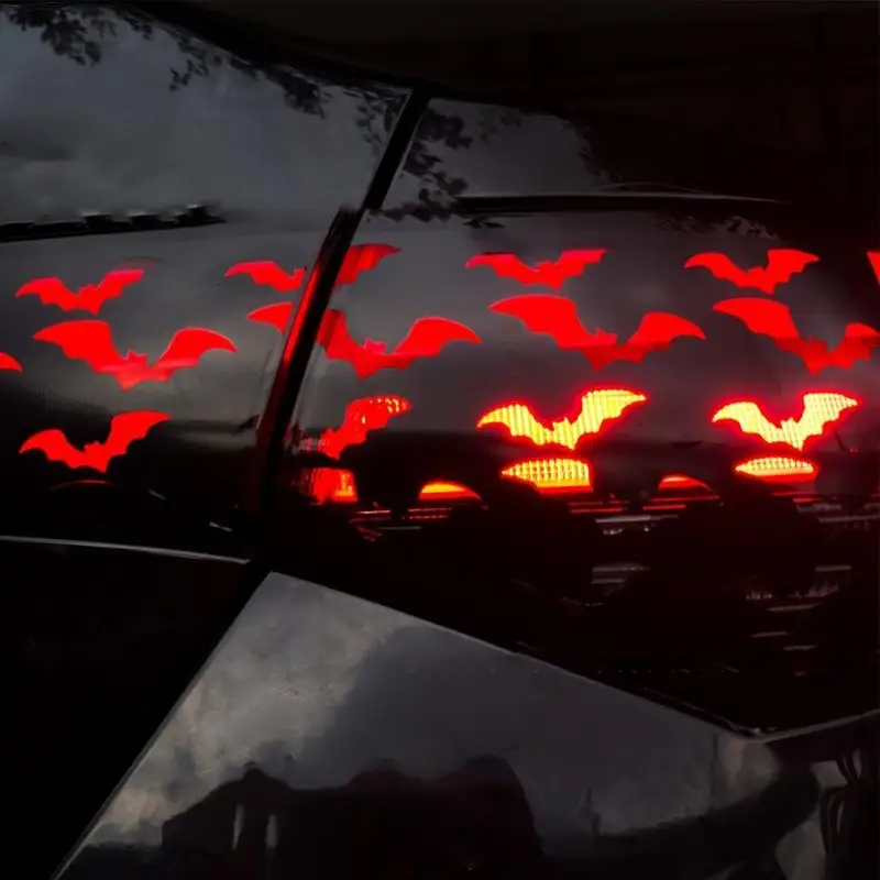 

Для автомобиля Наклейки с летучей мышью для автомобилей, наклейка на задний фонарь с летучей мышью, наклейки на задний фонарь автомобиля, клейкая тонировочная пленка, лист для автомобиля