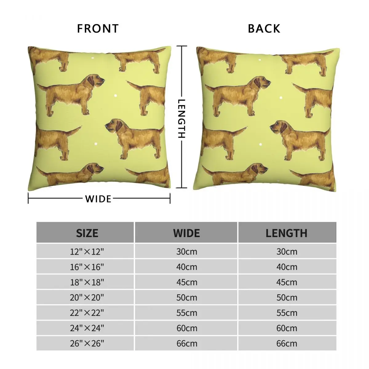 Basset Fauve De Bretagne Square Pillowcase Polyester Linen Velvet Pattern Zip Decor Pillow Case Home Cushion Cover