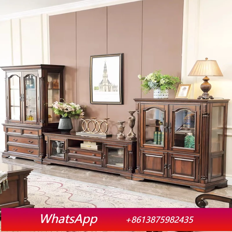 

LH Home TV Cabinet Living Room Furniture Wine Cabinet Decorative Display Cabinet