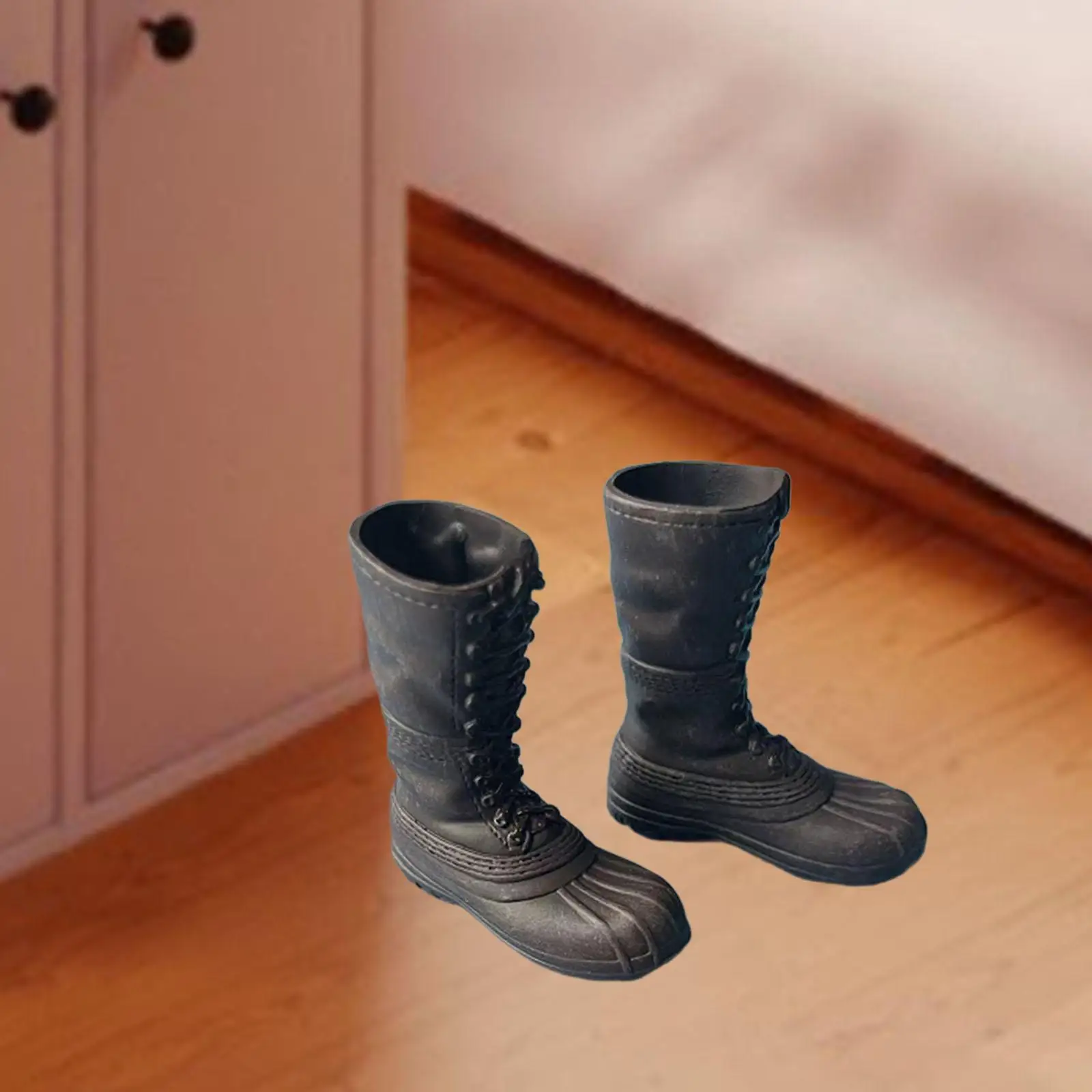 

1/6 Scale Figure Shoes Boots,Miniature Shoes, Adults Gift Costume Accs, Dress up