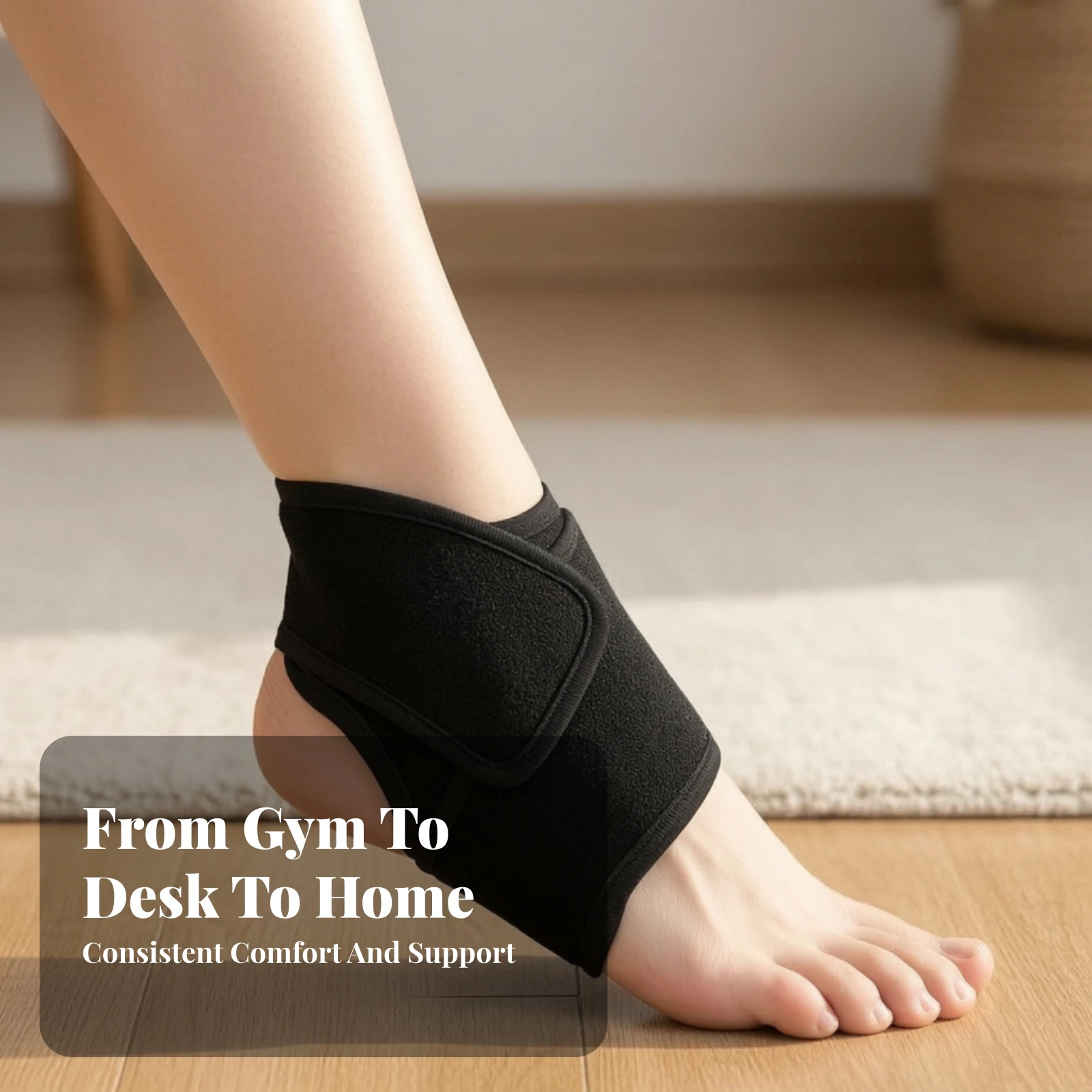 Ankle Wrap Ice Pack Reusable Ankle Ice Pack with Strap Cold Compress Sleeve Full Coverage Support Multi-Use for Athletes