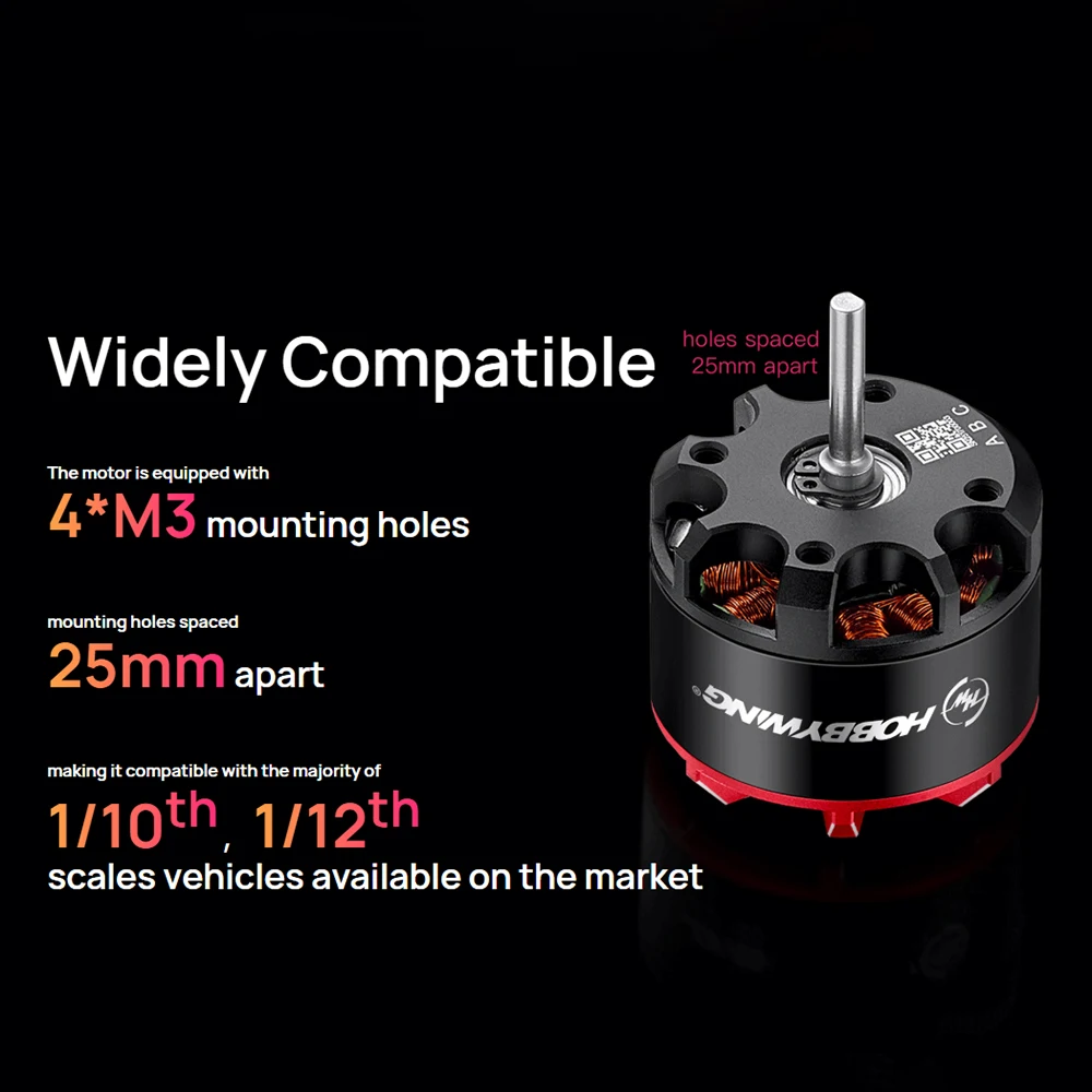 HOBBYWING QuicRun Outer 3530SL Sensorless Brushless Motors 1700KV 2200KV for 1/10 1/12 RC Model Car Crawler Accessories
