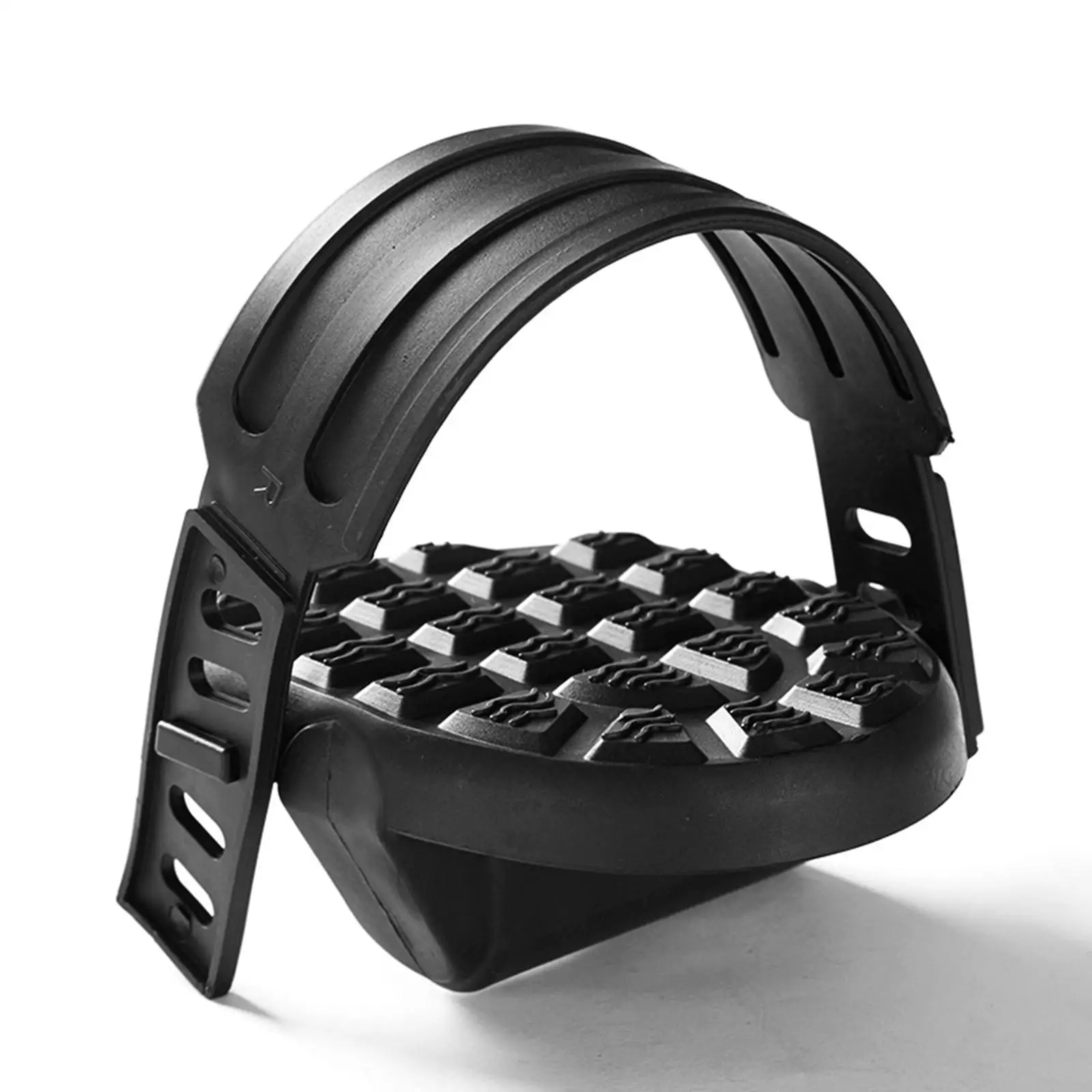 Exercise Bike Pedals with Straps Ultralight Bearing Non Slip Aluminum Alloy 9/16 Inch Flat Platform Cleats for Indoor Cycling