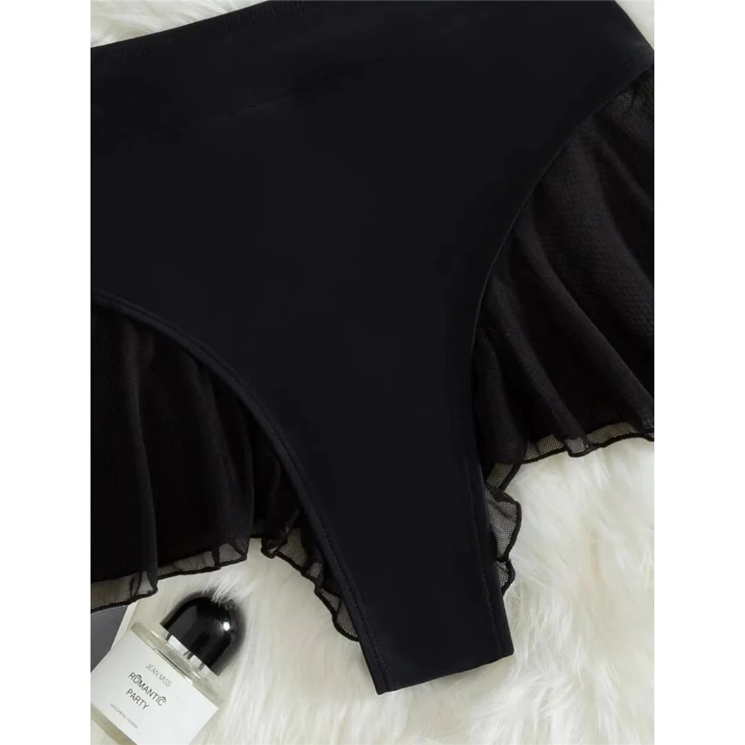 Neue sexy, gerüschte Mini-Micro-String-Bikinihose, Badehose für Damen, Bademode, brasilianische Tanga-Höschen, Unterwäsche V4267 – Detail 18