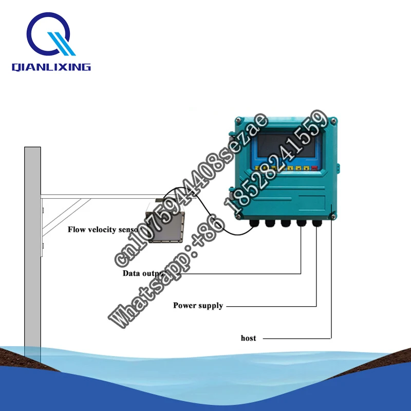 Factory River Liquid Level Measurement Flow Meters With  Sensor Radar Open Channel  Meter