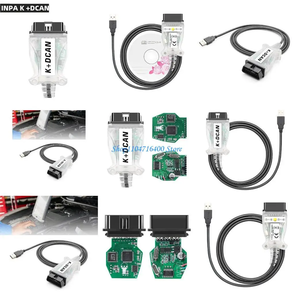 

y1gd Automotive Diagnostic Cable OBD2 Interfaces Automobile Scan Tool OBDII Scanner for FT232RL 9241