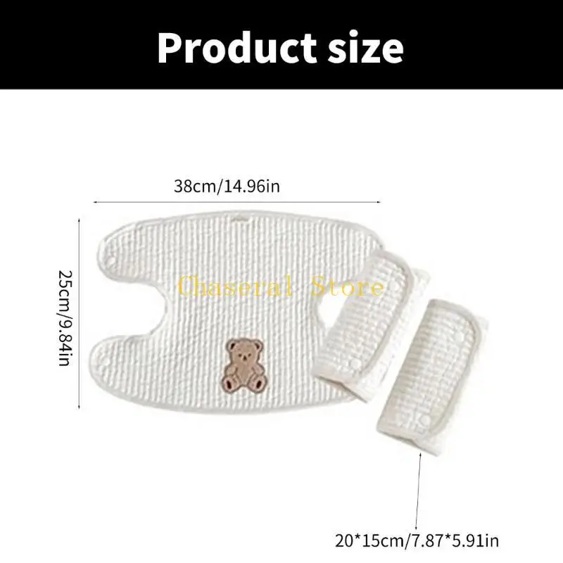 E7CE 유아 침포 턱받이 면화 편안한 흡수 타월 여행 및 매일 사용 베이비 캐리어 라이너 보호 패드
