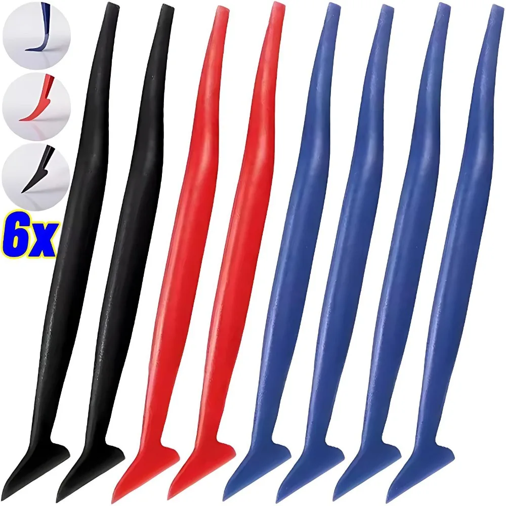 Car Micro Squeegee Curves Slot Tint Tool Set Car Stickers Wrap Vinyl Tools Auto Wrapping Film Installing Scraper Gasket Squeegee
