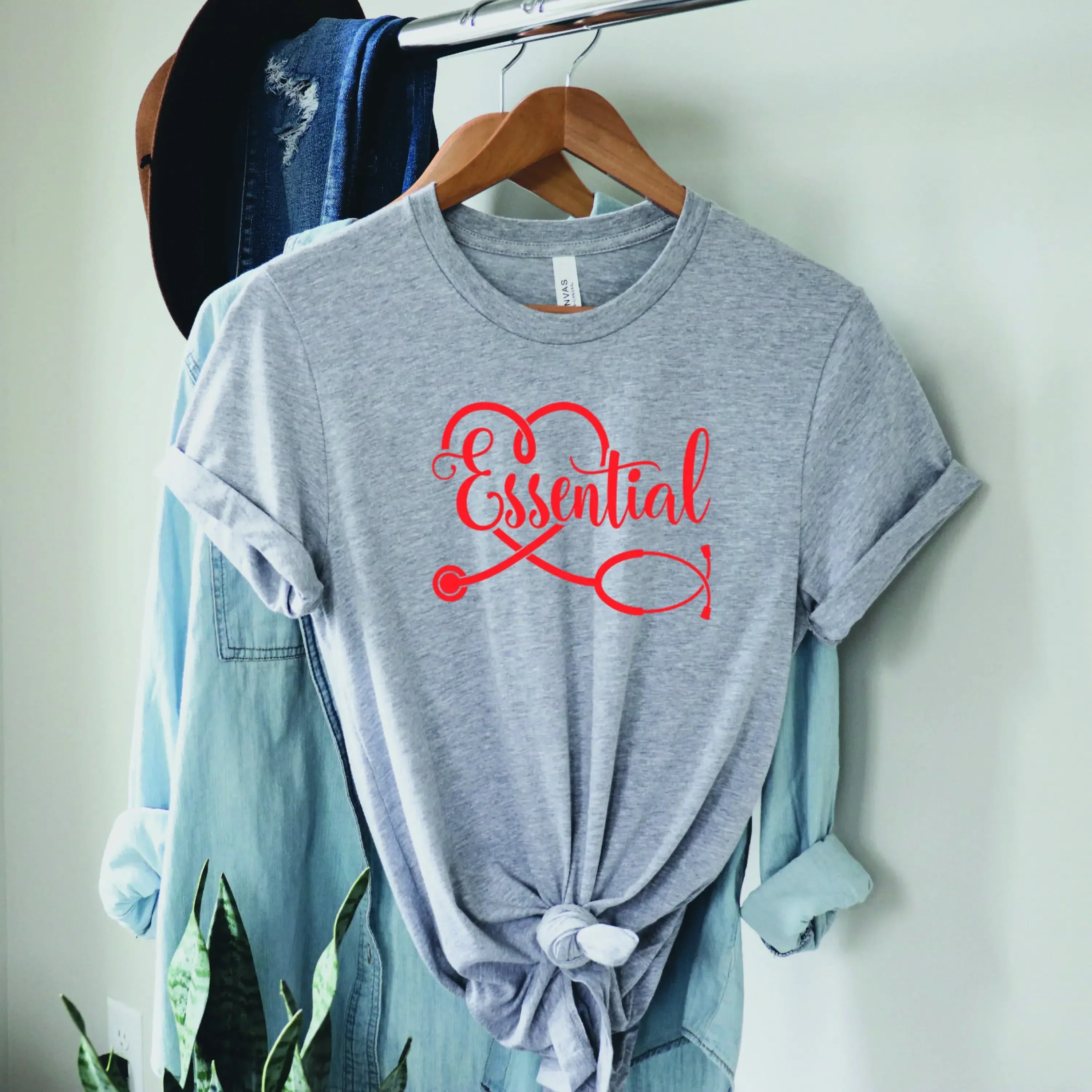 Essential Nurse T Shirt Healthcare Workers Worker First Responders For