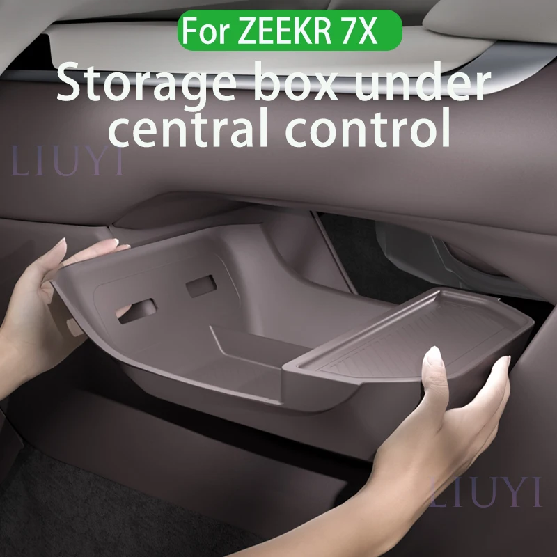 

For Zeekr 7X center control lower storage box, armrest compartment silicone storage box, car interior accessories.