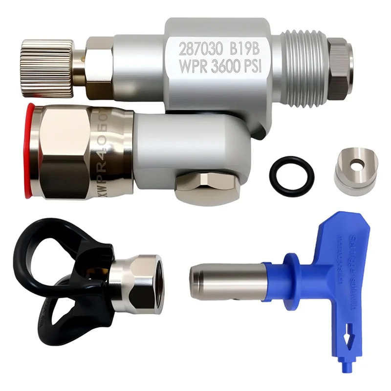 

B08B-287030 Shut-Off Valve With Swivel Extension-180° Swivel Connection Thread And Control Valve-Suitable For Paint Sprayers