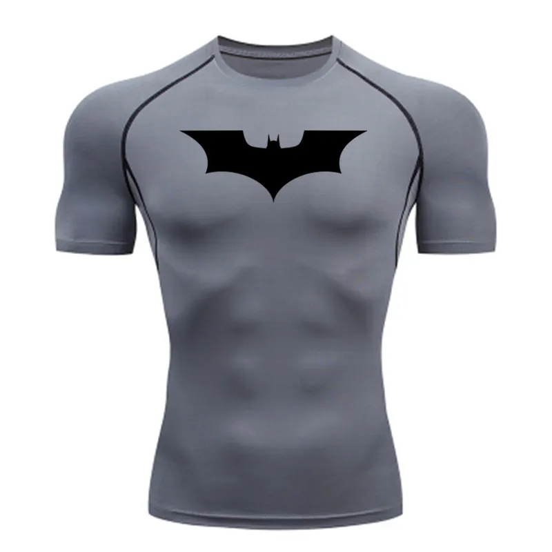 Manga Curta Masculina Split Praia Natação Camisetas, Proteção UV Rash Guard, Apertado Esportes Aquáticos, Roupas de Surf, Swim Top