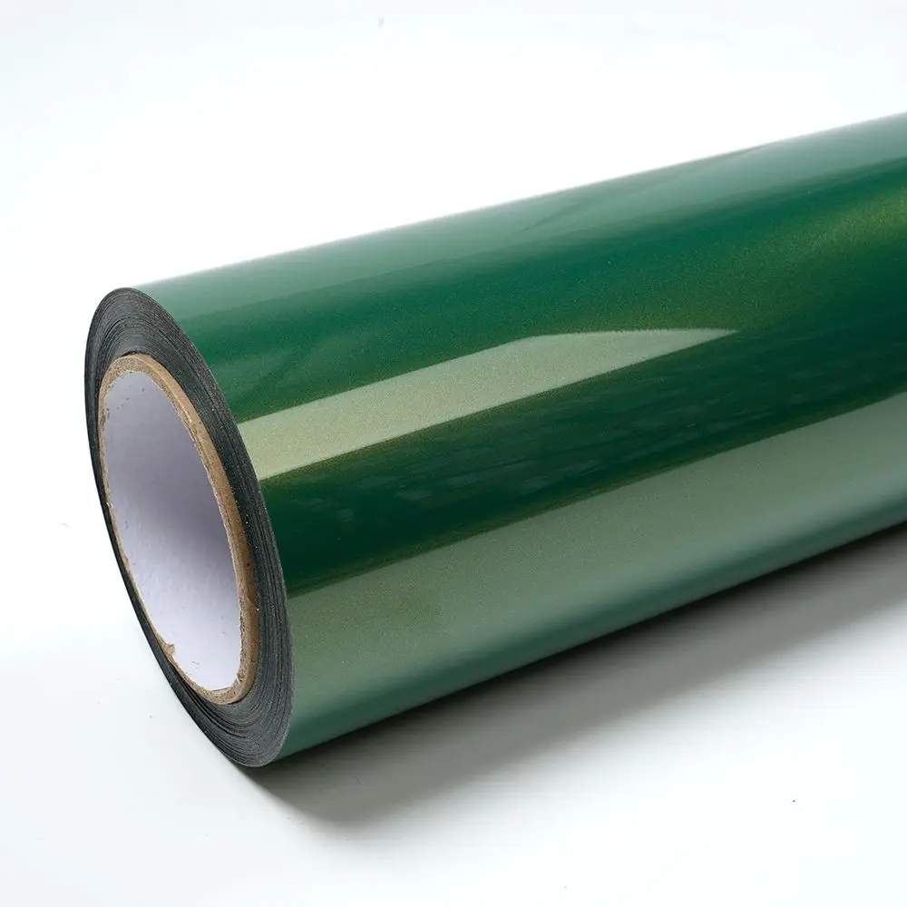 High Glossy Metallic PET Iridescent Emerald Green Vinyl Wrap Film Adhesive Vinyl for Motorcycle Auto Stickers Car Sticker