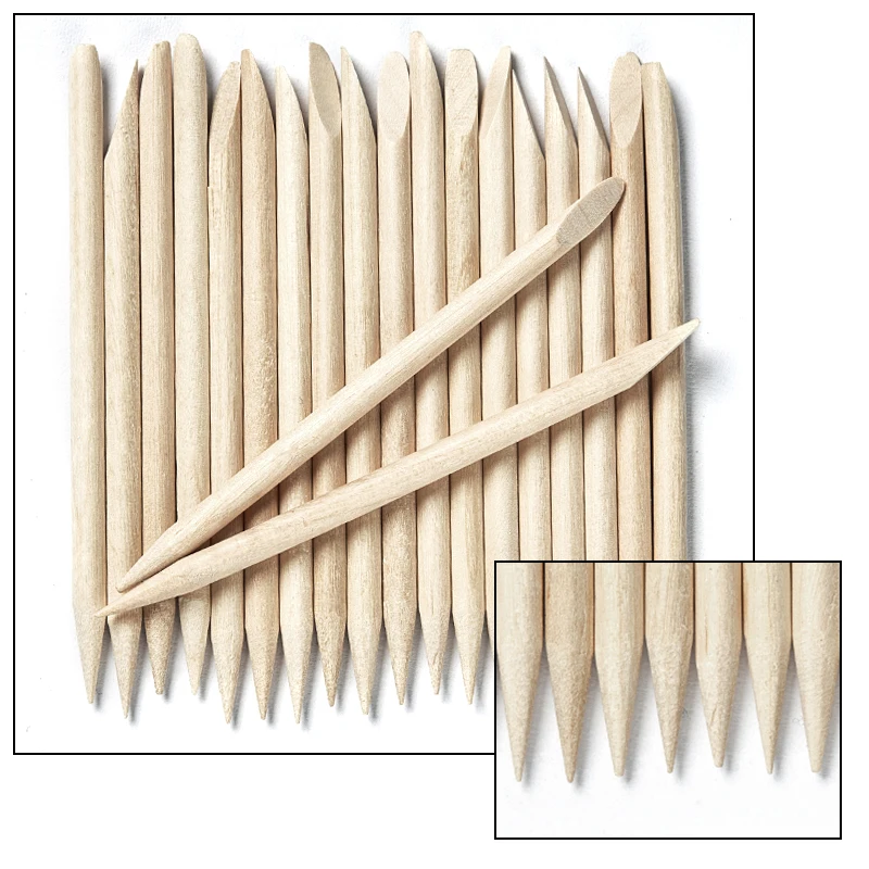 100/50/10pcs Wooden Cuticle Pusher Double End Nail Art Wood Stick Cuticle Pusher Remover Pedicure Professional Nail Art Tool