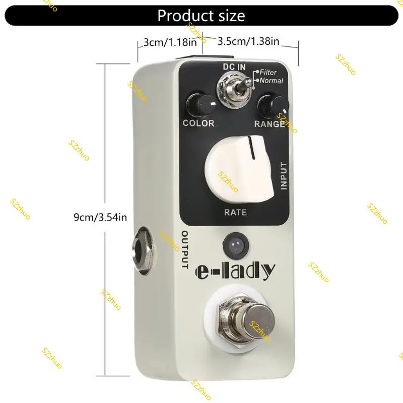 

True Bypass Guitar Effects Pedal with Analog Flanger for Guitars Effects Pedal