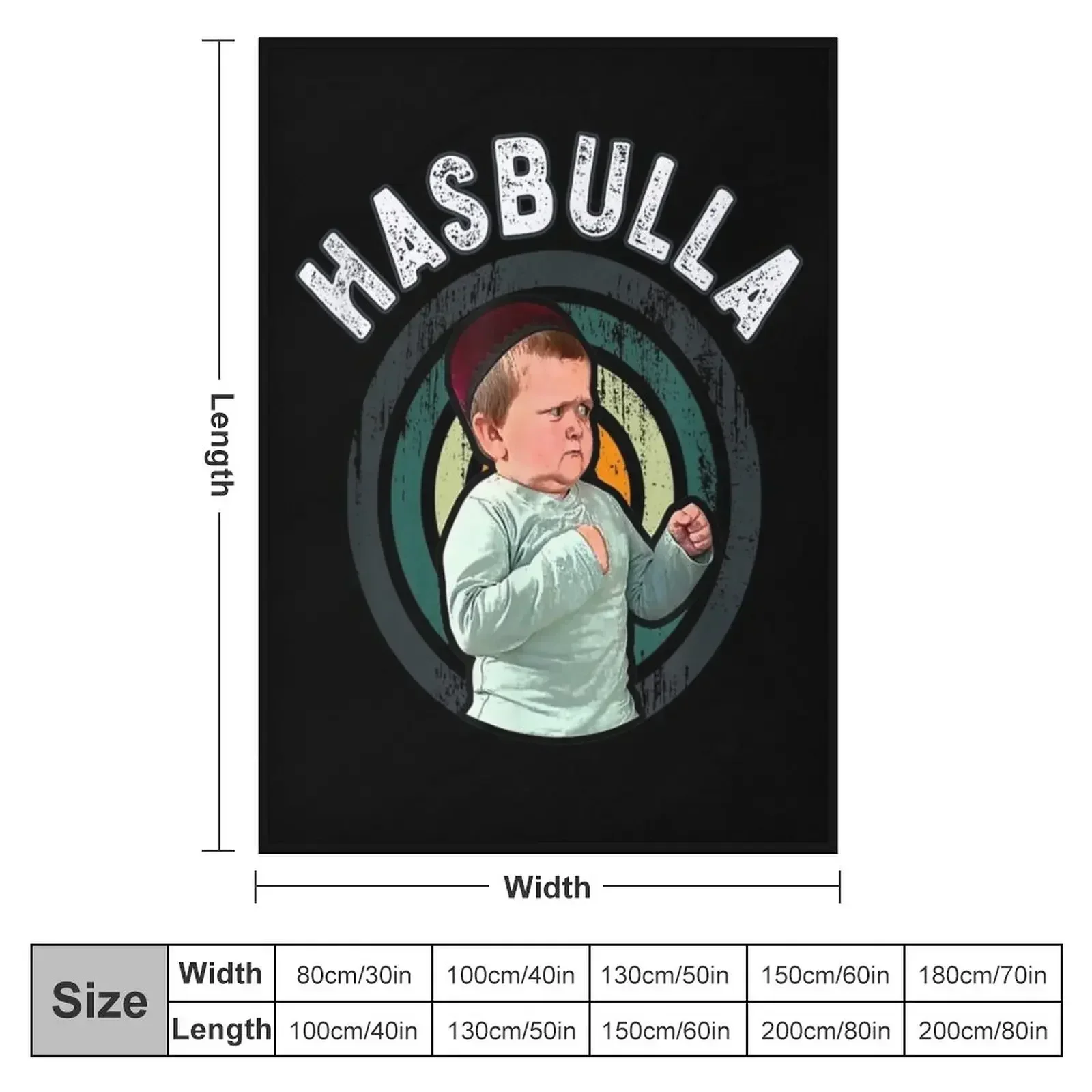 Hasbulla - Funny Hasbulla Hasbullah smile Throw Blanket Retros decorative for babies Blankets