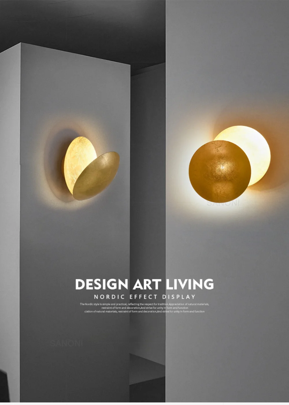 Modern LED Aisle Wall Lamp for Bedroom Bedside Living Room Stairs Corridor Eclipse Sconce Home Decor Lighting Fixture Luster