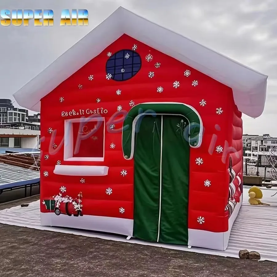 Superrior quality customized Christmas decoration inflatable Christmas house for celebration