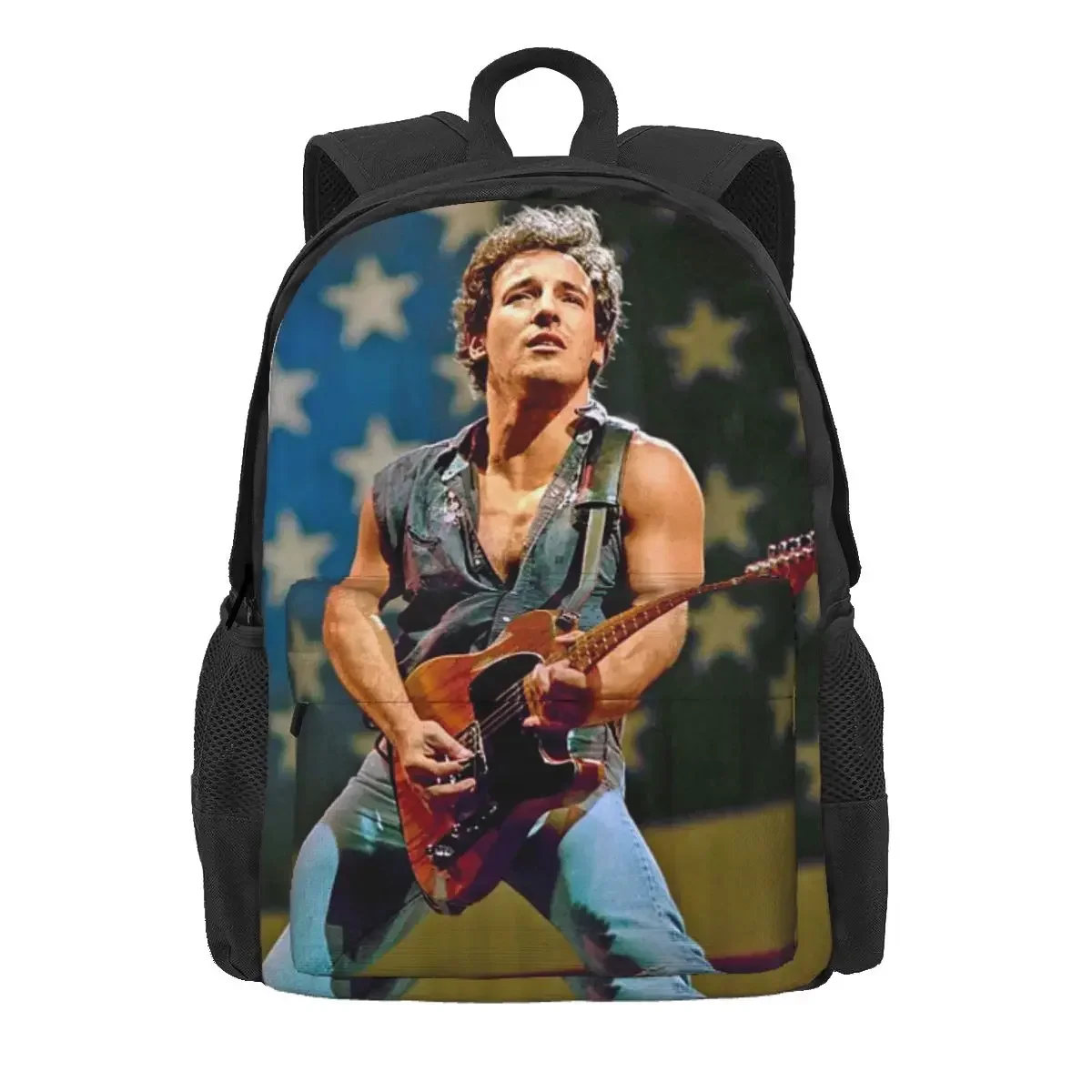 Bruce Springsteen Backpack Daypack Large Capacity Children BookBag School Bag Shoulder Bags for Men Women