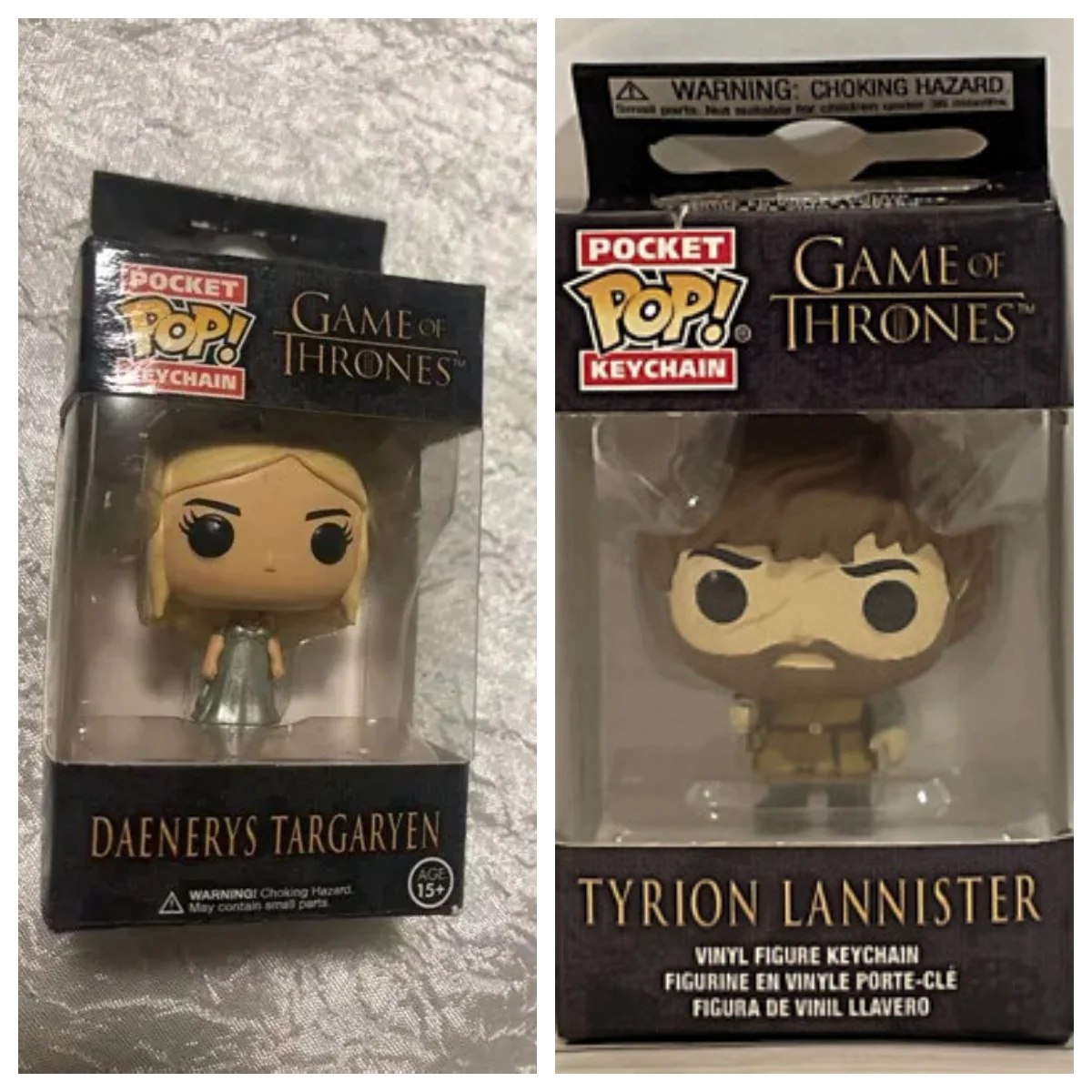 New Arrival Funko Pocket Keychain Game of Thrones Night King Jon Snow Drogon Ghost PVC Figure Collectible Gift For Fans Decor - view 5