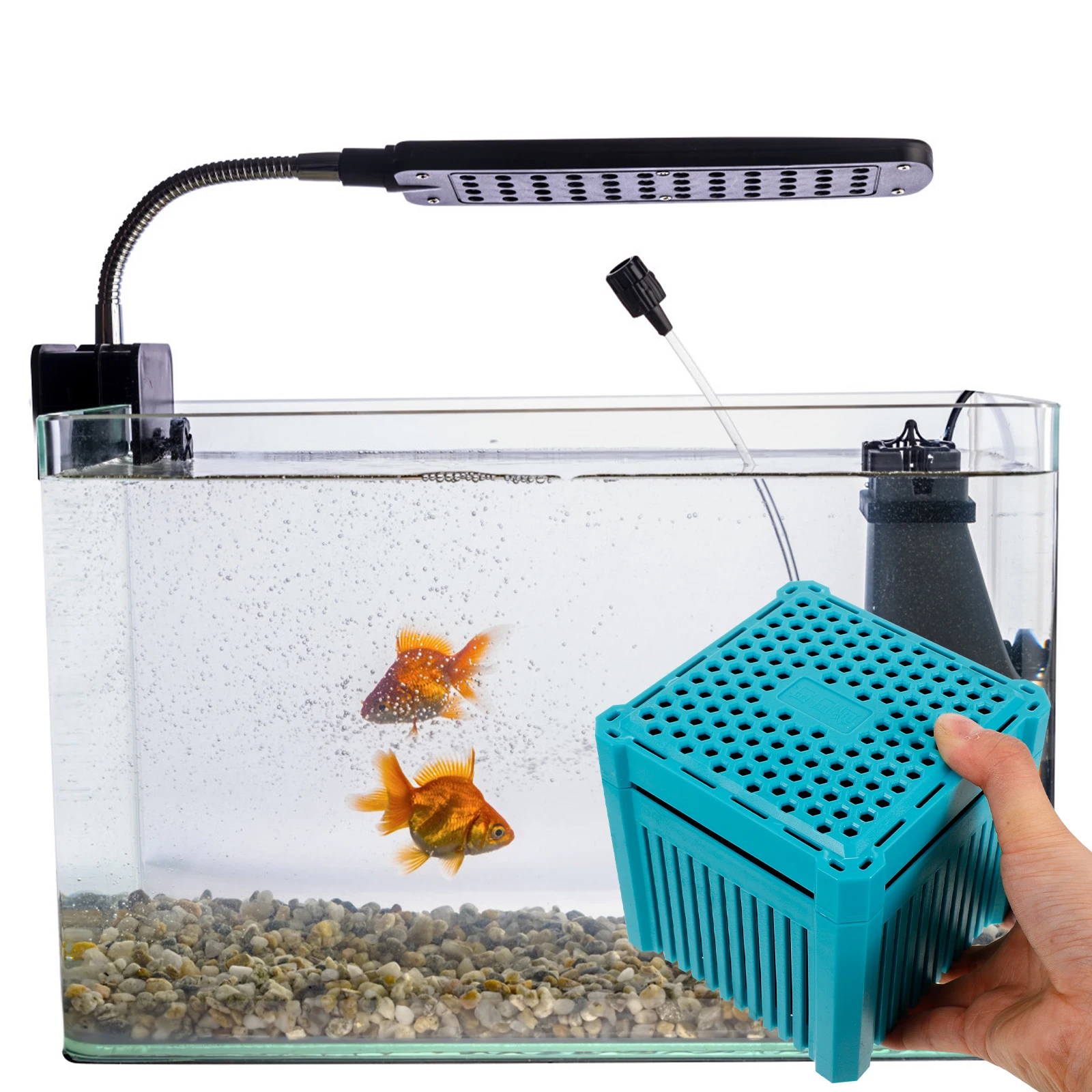 

Premium Reusable Fish Tank Cube Pvc Aquarium Media Compact Water System Durable Bio Cubes For Tank Purification Aquarium Filter