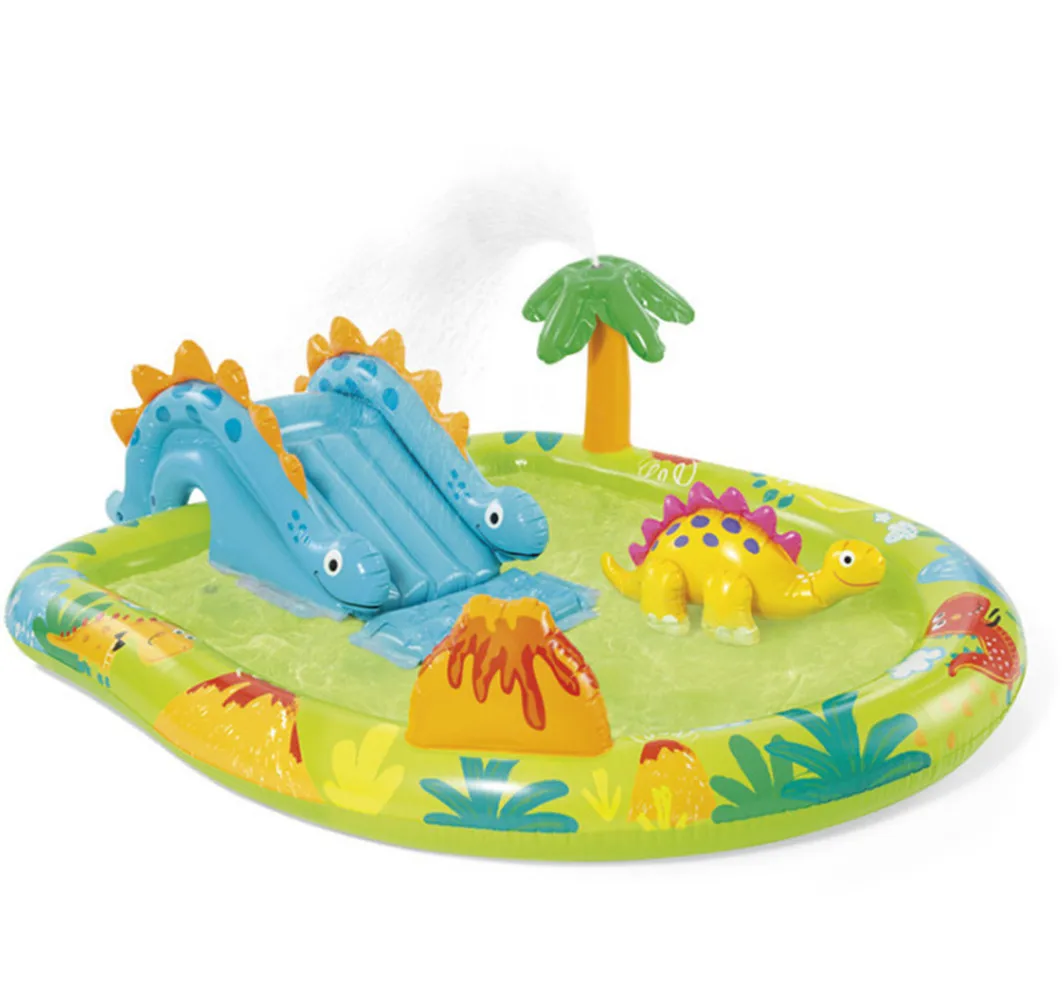 Environmental Protection PVC Thickened Volcanic Island Dinosaur Park Pool Inflatable Children's Family Pool