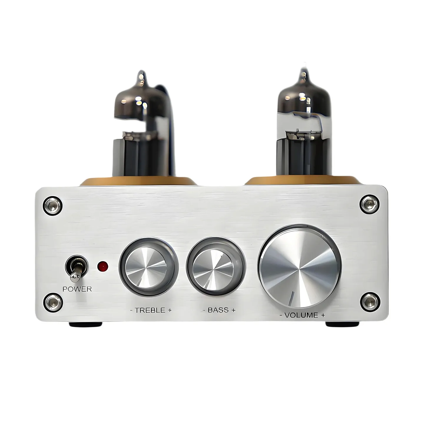 YJCO Stereo-Vorverstärker Bluetooth 5.0 JL 5.1 QCC3034 HiFi-Vorverstärker Röhrenverstärker Buffer 6J5 mit Höhen- und Bass-Klangregelung – Detail 6