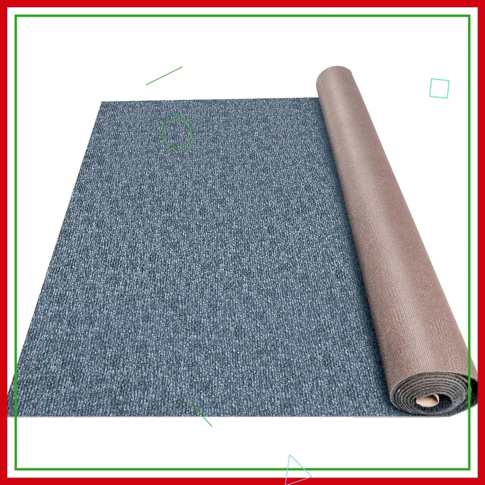 

6 ft x 13 ft Grey Marine Carpet for Boats Waterproof - 0.18" Thick Indoor Outdoor Rug Roll for Home Patio Porch Deck