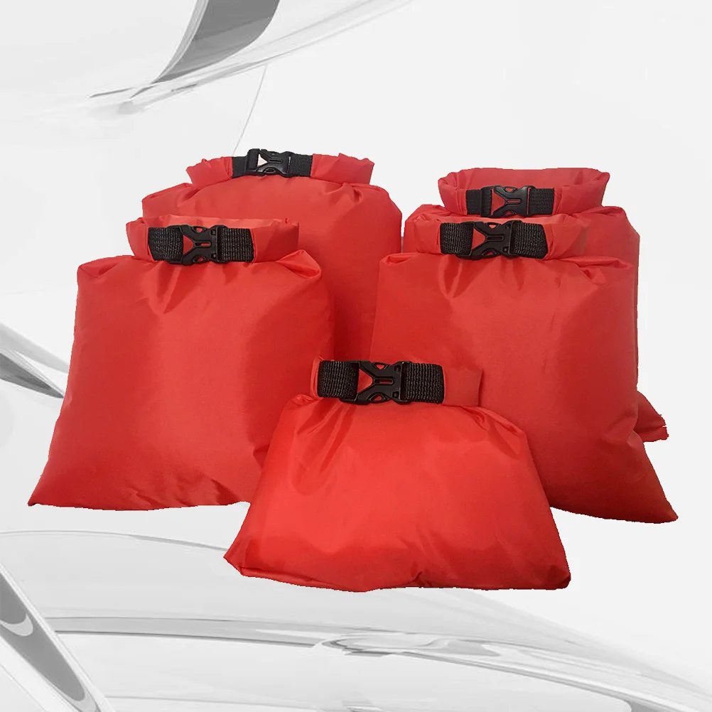 5 PCS Boat Equipment Inflatable Sailing Kayak Rafting Storage Carrier Drifting Waterproof Bag Travel Dry Bags Light