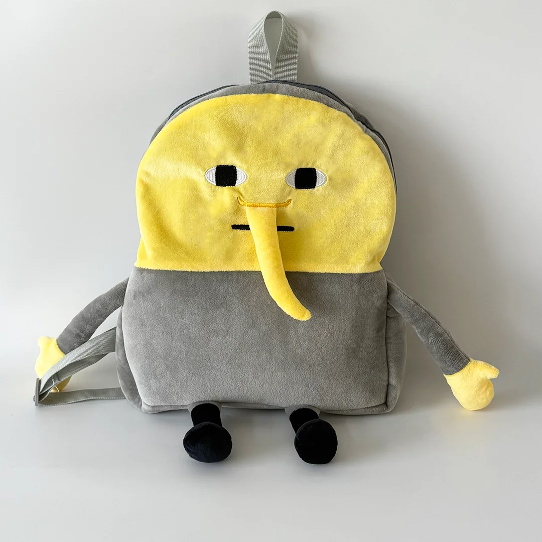 

TreasuringU 2025 New Lemons Plush Backpack Gray Stuffed Bag for Women Men Cute Small Shoulder Messenger Bag Christmas Gifts