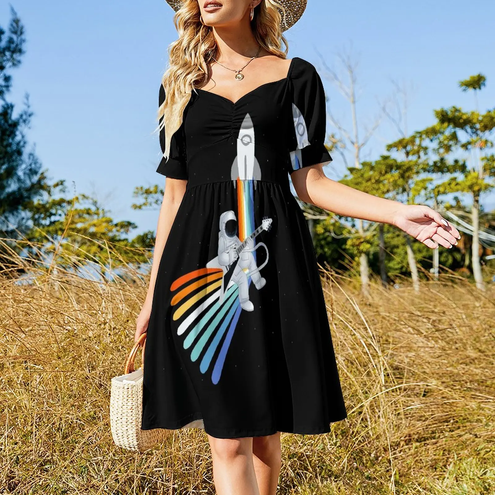 Space Rock-et Man Dress Dress women women's dresses luxury Cocktail of dresses Women's dress