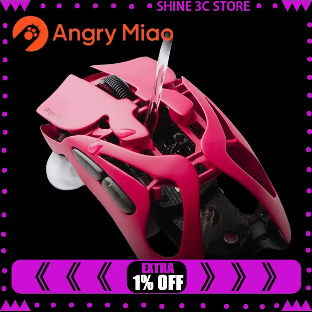 AngryMiao AM Infinity.97 Mouse Tri-mode 47g Ultra Lightweight Magnesium Alloy 8K Anti-jamming 1.2s Magnetic Charge Gaming Mouse
