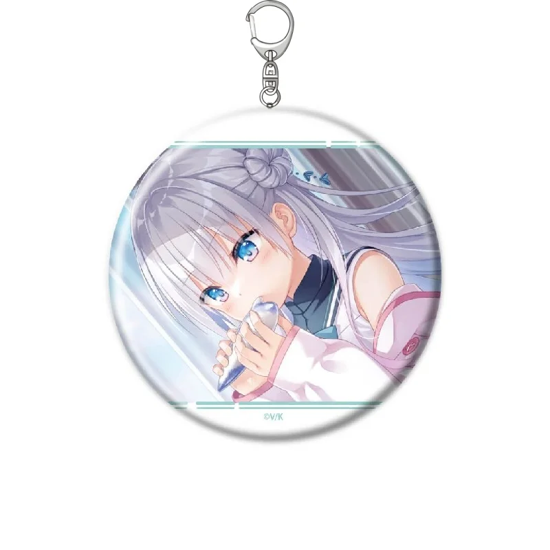 Visual Novel Game Anemoi Spica Tsujikura Hiiro Awayuki Circle Acrylic Pendant Keychains Bag Decorations Fans Gifts