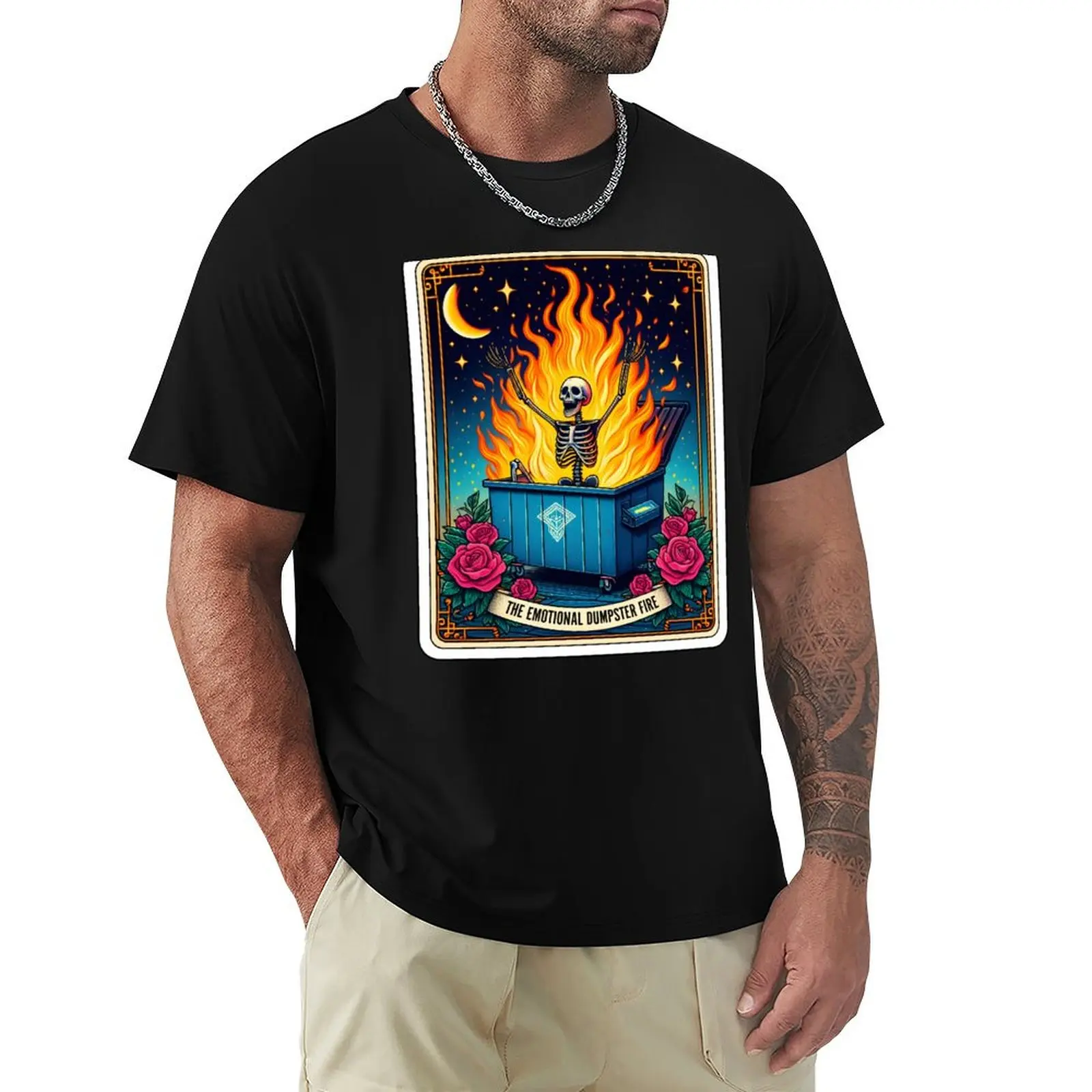 

Emotional Dumpster Fire T-Shirt plus size tops man clothes T-shirts man clothing for men
