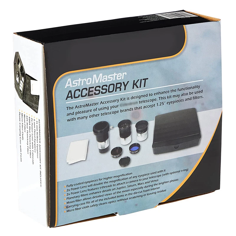 天体望遠鏡アクセサリーセット 94307 接眼レンズフィルター 1.25 インチ接眼レンズ & フィルターキット ケース付き