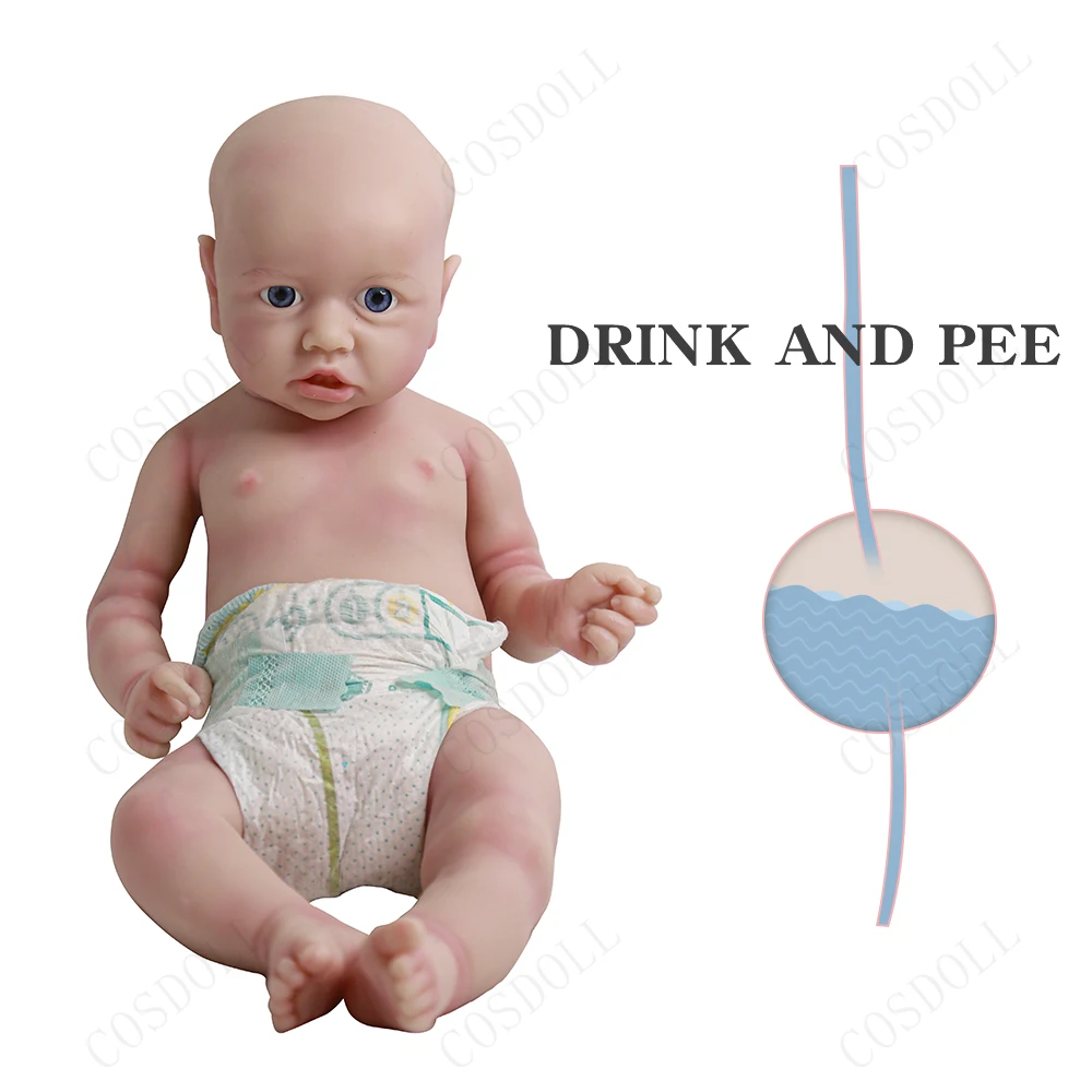 

Cosdoll 2023 New Drinking Urinate Baby Dolls Toy 57cm Full Body Silicone 1:1 Bebe Gilr Doll Toy 4.7kg 22.5 Inches Birthday Gifts