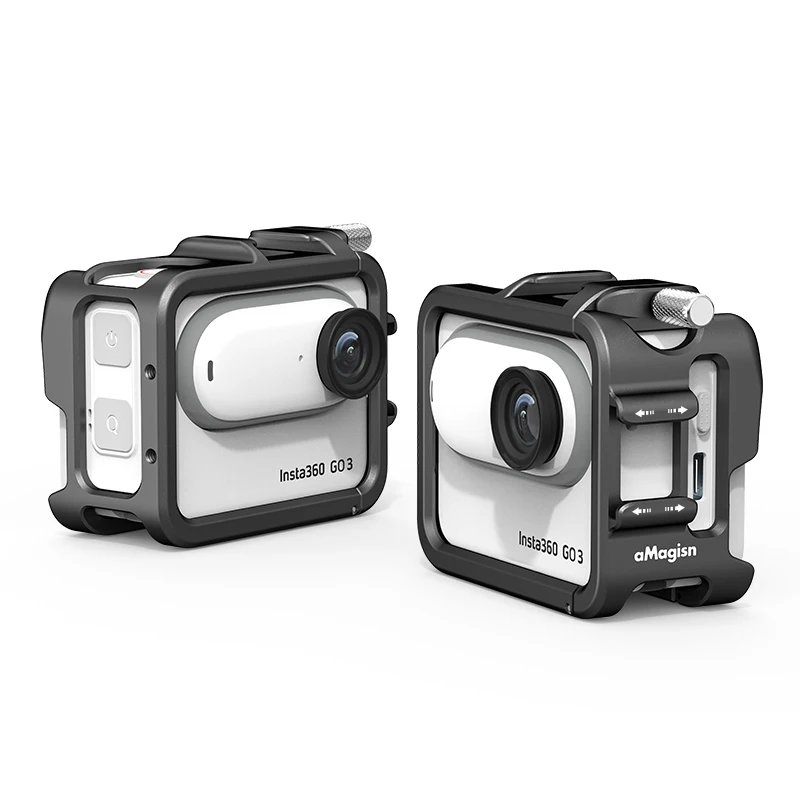 Для Insta360 GO 3 металлические рамки камеры металлическая рамка Корпус Vlog Защитная всплывающая деталь Insta360 GO3 аксессуары