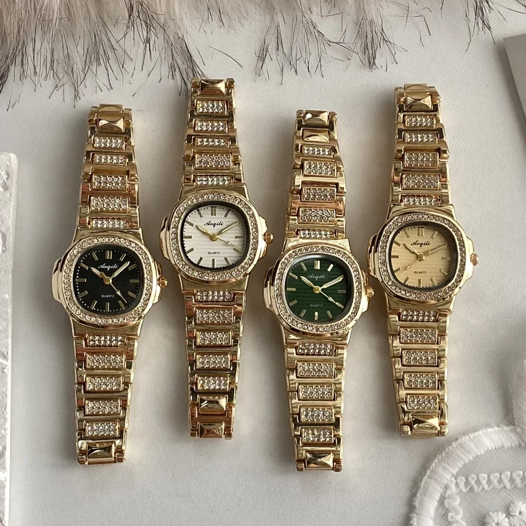 Luxury Square Watch For Woman Fashion Rhinestone Ladies Watch Elegant Women's Quartz Watches Simple Female Clock reloj mujer