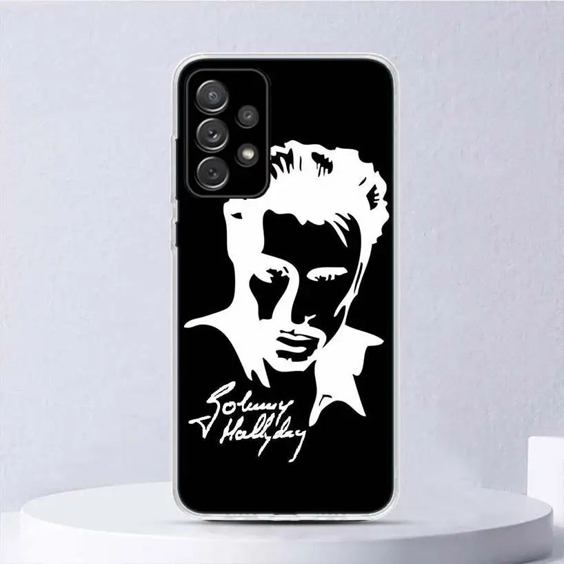 Johnny Hallyday Music Soft Case For Samsung Galaxy A51 A71 A50 A70 A21S Phone Cover A30 A20E A10 A31 A41 A6 A7 A8 A9 Shell Coque