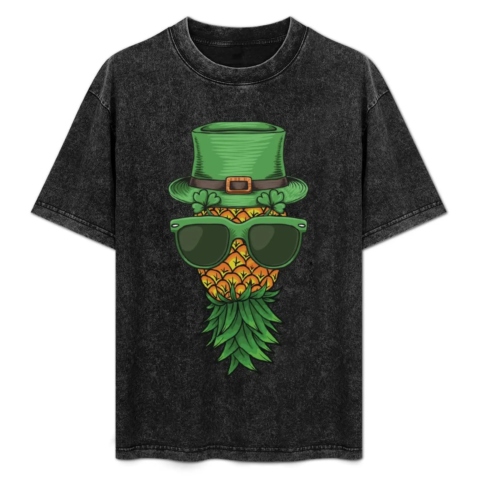 

Swinger Upside Down Pineapple St Patricks T-Shirt Outdoor Work Short Sleeve Top