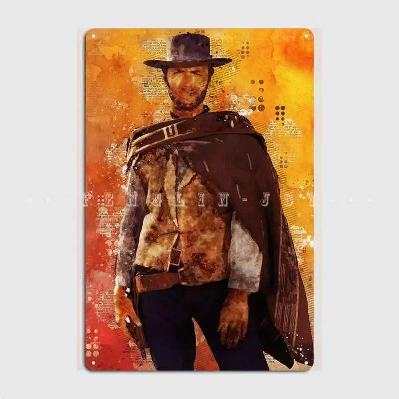 Clint Eastwood Metal Sign Club Bar Plaques Cinema Kitchen Create Tin Sign Poster