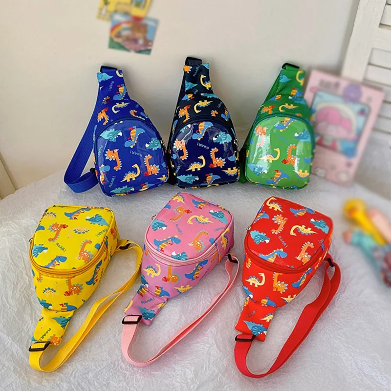 Summer Cartoon Kids\' Chest Bag Girl Boy Waist Bag Light Weight One-shoulder Shoulder Bag Exquisite Workmanship Cute Printing Bag