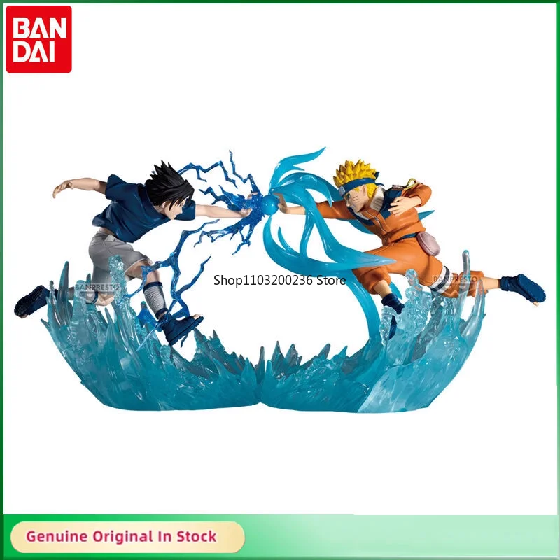 

Bandai Original NARUTO Uchiha Sasuke&Uzumaki Naruto Combination Battle Anime Figure Model Collectibles Desktop Ornaments