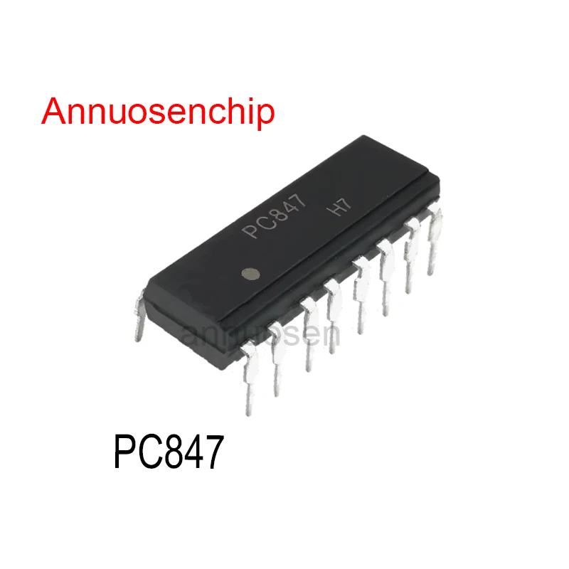 10PCS New and Original High Density Photocoupler DIP-16 LTV847 PC847